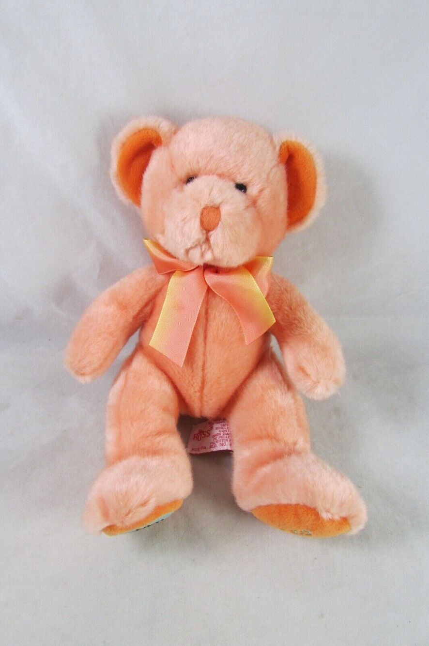 Russ Berrie Leo Zodiac Bear Star Scopes Stuffed Plush 11" Lion Logo Toy
